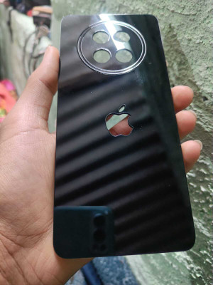 TWUAOP REALME 13 PRO PLUS 5G ACRYLIC MIRROR BACK PANNEL Mobile Skin(Black)