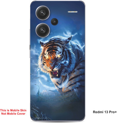 VYBE The Smart Choice Redmi 13 Pro Plus Tiger Embossed Mobile Skin(Moonstone Blue 9)