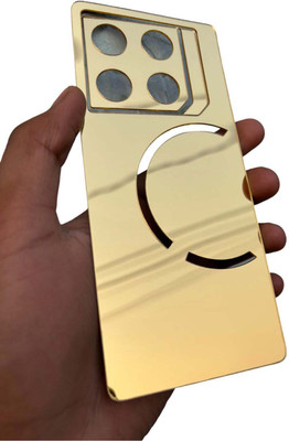 TWUAOP INFINIX GT 20 PRO MOBILE SKIN ACRYLIC SHEET MIRROR BACK PANNEL APPLE LOGO Mobile Skin(Gold)