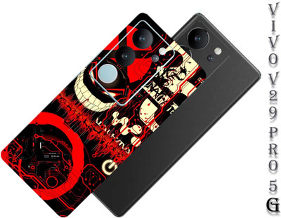 TJ CREATION VIVO V29 PRO 5G, VIVO V29 PRO 5G, VIVO V29 PRO 5G Mobile Skin(Ultra Super Red graffiti Skin With High Matte Finish.)