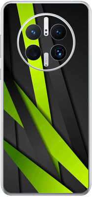 FCS Huawei Mate 50 Pro Printed Back skin Mobile Skin(Green Texture)