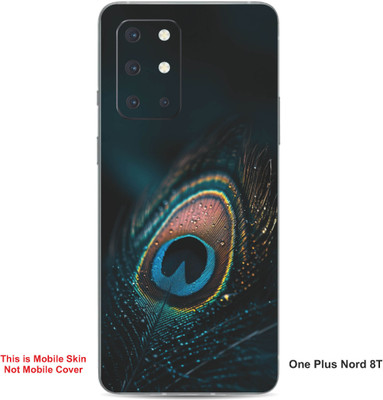 VYBE The Smart Choice One Plus Nord 8T Peacock Embossed Mobile Skin(Nile Blue 37)