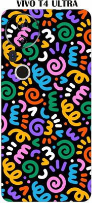 wrap craft VIVO T4 ULTRA Premium Vinyl BACK 133 Mobile Skin(Multicolor)