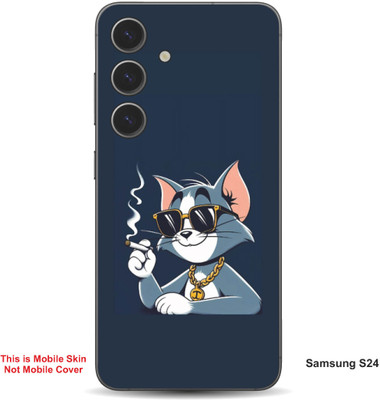 VYBE The Smart Choice Samsung S24 Tom Embossed Mobile Skin(Dark Blue Grey 14)