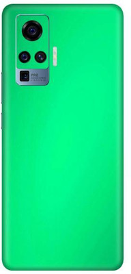 Vcare GadGets Vivo X50 Pro Mobile Skin(Metallic Light Green Shining)