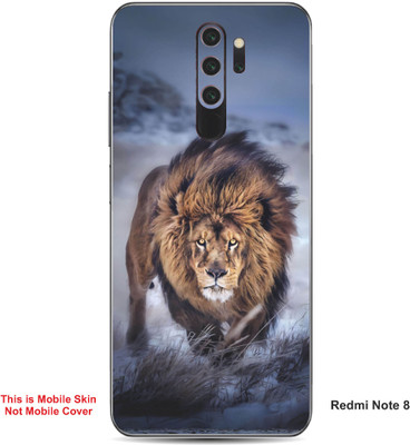 VYBE The Smart Choice Redmi Note 8 Lion Embossed Mobile Skin(Judge Grey 15)
