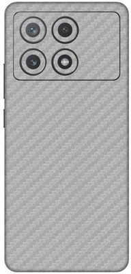 Vcare GadGets Fiber Carbon Silver Poco X6 Pro 5G Mobile Skin(Silver)