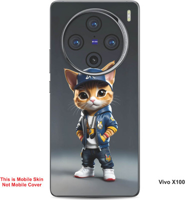 VYBE The Smart Choice Vivo X100 Super Cat Embossed Mobile Skin(Gravel B17)