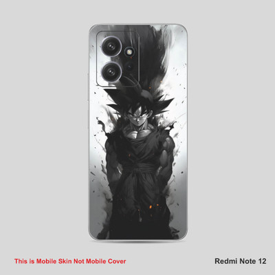 VYBE The Smart Choice Redmi Note 12 Goku Mobile Skin Mobile Skin(Davy Grey B38)