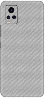 Vcare GadGets Vivo V20 Pro Mobile Skin(Fiber Carbon Silver)