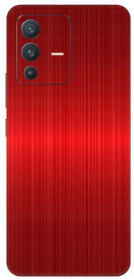 Vcare GadGets Red Titanium vivo V23 5G Mobile Skin(Red Titanium)