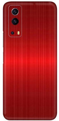 Vcare GadGets Red Titanium vivo i QOO Z3 5G Mobile Skin(Red Titanium)