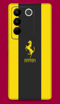 SkinoMania Vivo V27 Pro 5G Mobile Skin(Multicolor Ferrari)