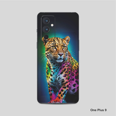 VYBE The Smart Choice One Plus 9 Leopard Mobile Skin Mobile Skin(Venice Blue, Multi Color 11)