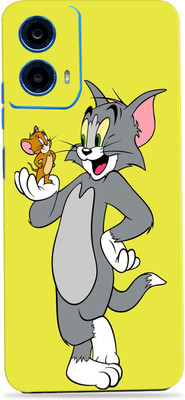 WeCre8 Skin's Motorola g45 5G Premium Vinyl Mobile Skin (Multicolor) Mobile Skin(Tom And Jerry)