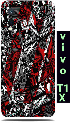 TJ CREATION Vivo T1x Mobile Skin(Ultra Super Color Arms Skin With High Matte Finish.)
