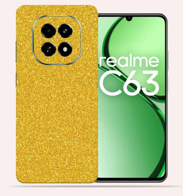 OggyBaba Realme C63 5g Mobile Skin(Golden Gliter)