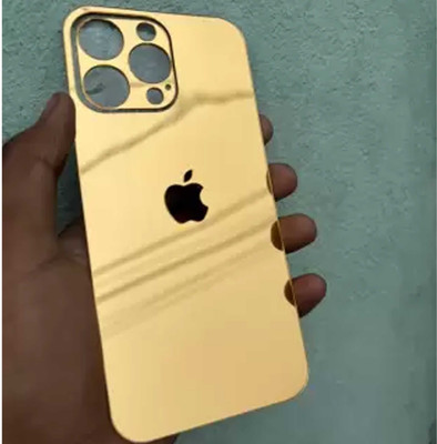 MOBIZONE IPHONE 13 PRO MAX GOLD MIRROR BACK PANNEL Mobile Skin(Gold)