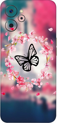 Coverooz Realme 9i 5G Mobile Skin(Multicolor Black Butterfly)