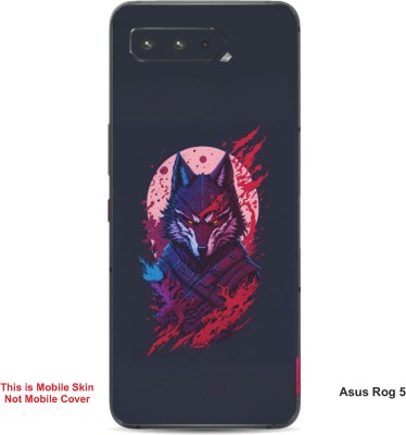 VYBE The Smart Choice Asus Rog 5 Wolf Embossed Mobile Skin(Flamingo Pink)