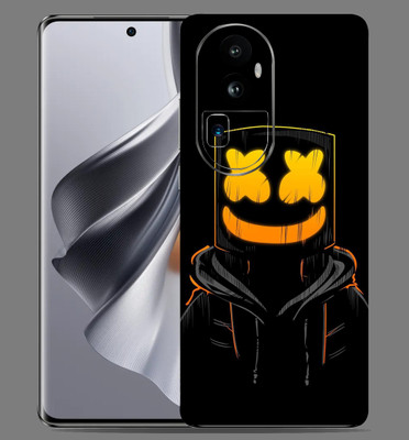 SkinoMania OPPO RENO 10 PRO PLUS 5G Mobile Skin(Black-Marshmello Multicolor Mobile skin)
