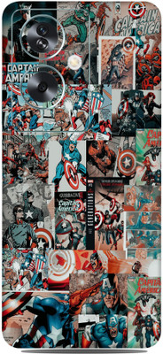 WeCre8 Skin's OPPO A79 5G Mobile Skin(Captain America Poster Multicolor Skin)