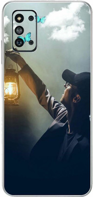 FCS Samsung Galaxy F52 5G Printed Back skin Mobile Skin(Man With Lamp Skin)