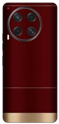 Vcare GadGets Camon 30 (5G) Mobile Skin(Red & Gold)