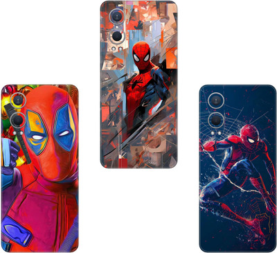 wrap craft TECNO SPARK 4 COMBO(PACK OF 3)Camera&Back Protector Premium Vinyl Mobile Skin(Multicolor)