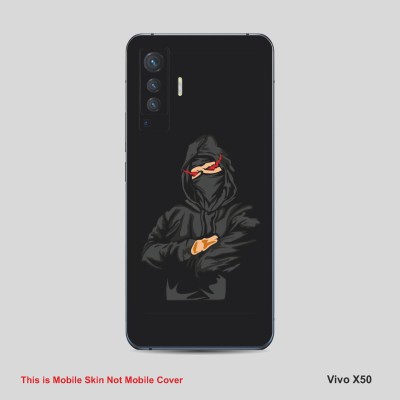 VYBE The Smart Choice Vivo X50 Horror Mobile Skin Mobile Skin(Dune Black A3)