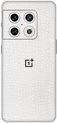 Vcare GadGets One Plus 10 Pro 5G Skin Back Side With Camera Protection High Quality Premium Mobile Skin(Leather Textured White)