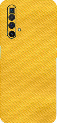 TJ CREATION REALME X3 SUPERZOOM Mobile Skin(Ultra Super Yellow Carbon Fiber Skin With High Matte Finish.)