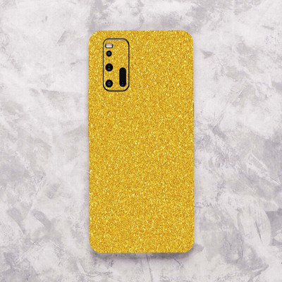 TJ CREATION VIVO IQOO 3 Mobile Skin(Ulltra Super Sparkling Golden Glitter Skin With High Matte Finish., Mobile Skin (Back+Side+Camera))