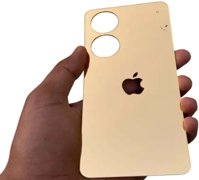 GENTECK OPPO A58 5G GOLD Glass Finish Back Panel Skin with Star Logo Mobile Skin(Gold)