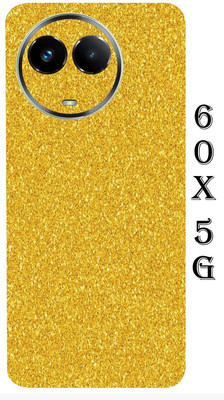 TJ CREATION Realme Narzo 60X 5G, iphone sticker,mobile back, REALME NARZO 60X 5G Mobile Skin(Super Golden Gliter1 Hipster Matte Skin With(Back+Camera+Sides))