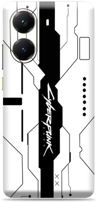 SkinoMania POCO X7 Pro 5G Premium Vinyl Mobile Skin (Multicolor) Mobile Skin(Simple-White-Cyber)