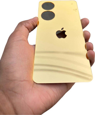 TWUAOP OPPO A78 5G MOBILE SKIN ACRYLIC SHEET MIRROR BACK PANNEL APPLE LOGO Mobile Skin(Gold)