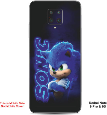 VYBE The Smart Choice Redmi Note 9 Pro Sonic The Hedgehog Embossed Mobile Skin(Dark Slate Blue A1)