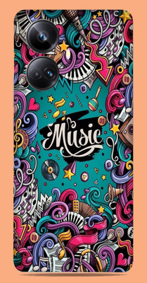 SkinoMania Realme 10 pro + 5g Mobile Skin(Multicolor Music)