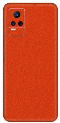 Vcare GadGets Vivo Y21e 5 G Mobile Skin(Glitter Orange)