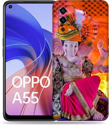 SkinoMania Oppo-A55 Mobile Skin(Multicolour Ganesha)