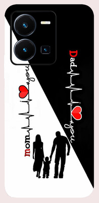BUGGU VIVO Y35 Mobile Skin(Ultra Super Mom Love Dad Skin With High Matte Finish)