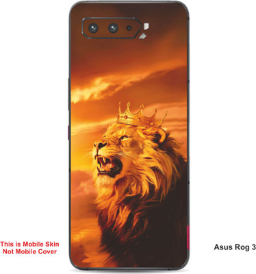 VYBE The Smart Choice Asus Rog 3 Wolf Embossed Mobile Skin(Carbon Grey 3)