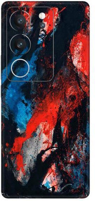 Vcare GadGets Multicolor Black Blue Red Vivo V29 5G Mobile Skin(Multicolor)
