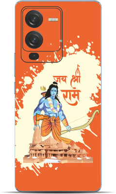 VYBE Vivo V25 Pro Shree Ram Mobile Skin Mobile Skin(Orange ( Crayola) 34)