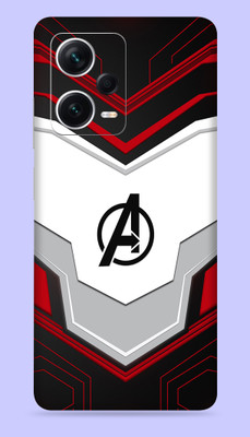 WeCre8 Skin's Xiaomi Redmi Note 12 Pro Plus 5G Mobile Skin(Avenger Logo Multicolor Mobile Skin)