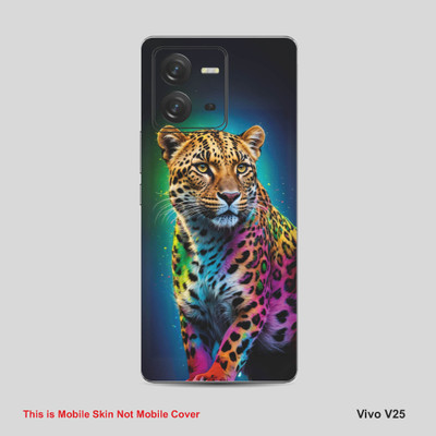VYBE The Smart Choice Vivo V25 Leopard Mobile Skin Mobile Skin(Venice Blue, Multi Color A35)