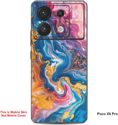 VYBE The Smart Choice Poco X6 Pro Abstract Embossed Mobile Skin(Beauty Bush 1)