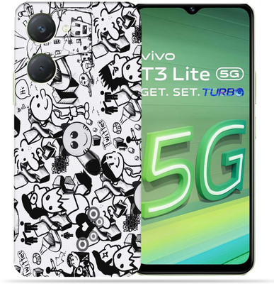 OggyBaba OggyBaba Vivo T3 Lite 5g Mobile Skin(Doodle)