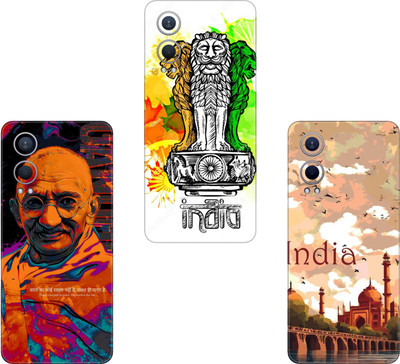 wrap craft ONEPLUS 11R 5G(PACK OF 3)Camera&Back Protector Premium Vinyl Mobile Skin(Multicolor)